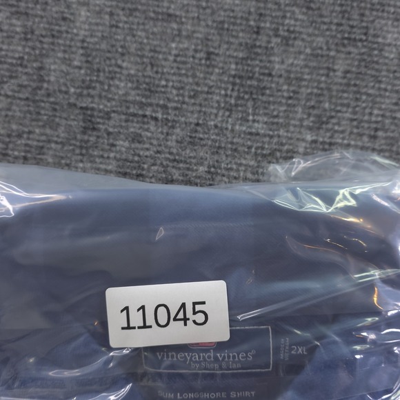 Vineyard Vines Slim Fit Longshore Shirt 2XL Blue Plaid Flannel Long Sleeve - Picture 8 of 8